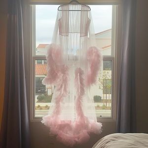 Ruffled Tulle Vintage Hollywood Robe
